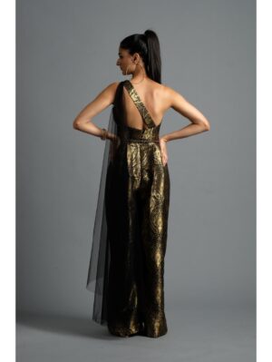 Aastha Sood - Black brocade jumpsuit - Image 8
