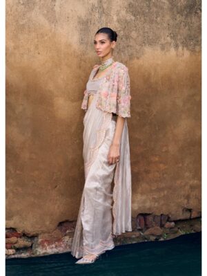 Ridhima Basim - Amour Jacket Saree Set - Image 3