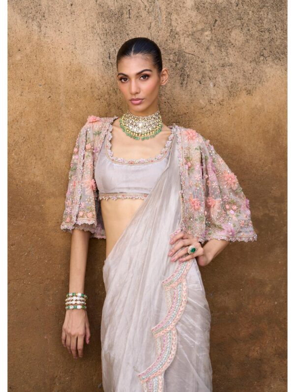 Ridhima Basim - Amour Jacket Saree Set