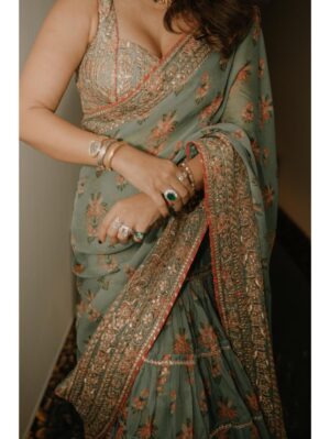 Gopi Vaid - Mahira Saree set - Image 5