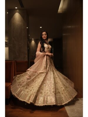 Gopi Vaid - Roma Lehenga Set - Image 4