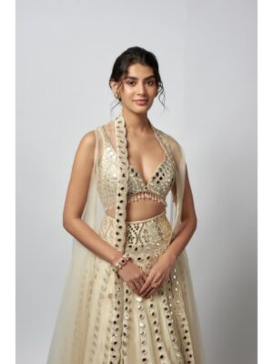 Gopi Vaid - Shravani Lehenga Set - Image 3