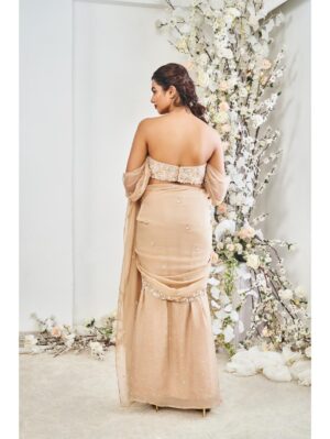 Disha Muchhala - BEIGE SAREE - Image 3